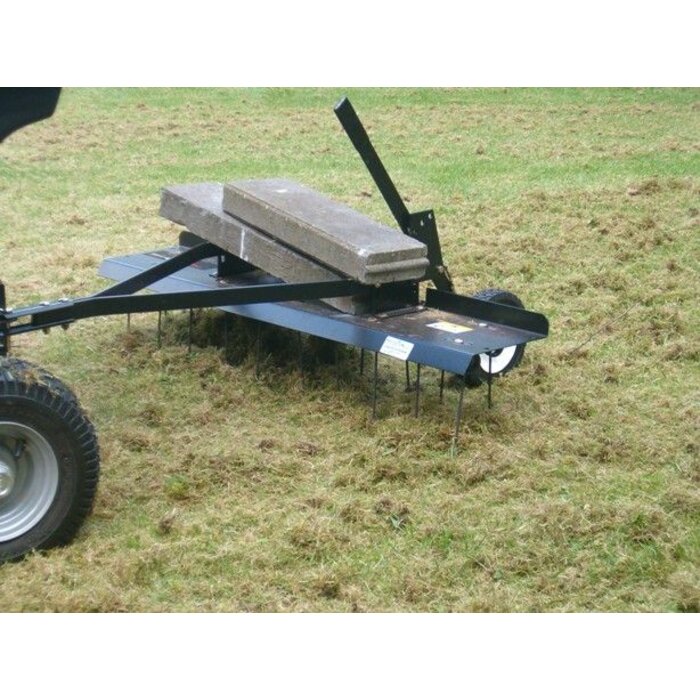 Ontmosser, Verticuteermachine, mos verwijderaar, Ontmossen achter Zitmaaier - Frontmaaier of Quad - Copy