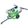 Turfmaster sproeier 56 liter – getrokken model met sproeiboom en handlans, 12V onderdeel
