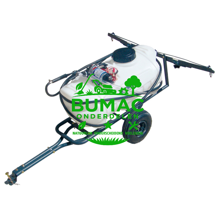 Turfmaster sproeier 56 liter – getrokken model met sproeiboom en handlans, 12V onderdeel