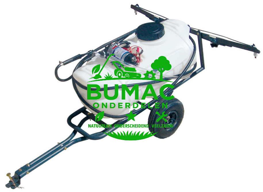 Turfmaster sproeier 56 liter – getrokken model met sproeiboom en handlans, 12V onderdeel