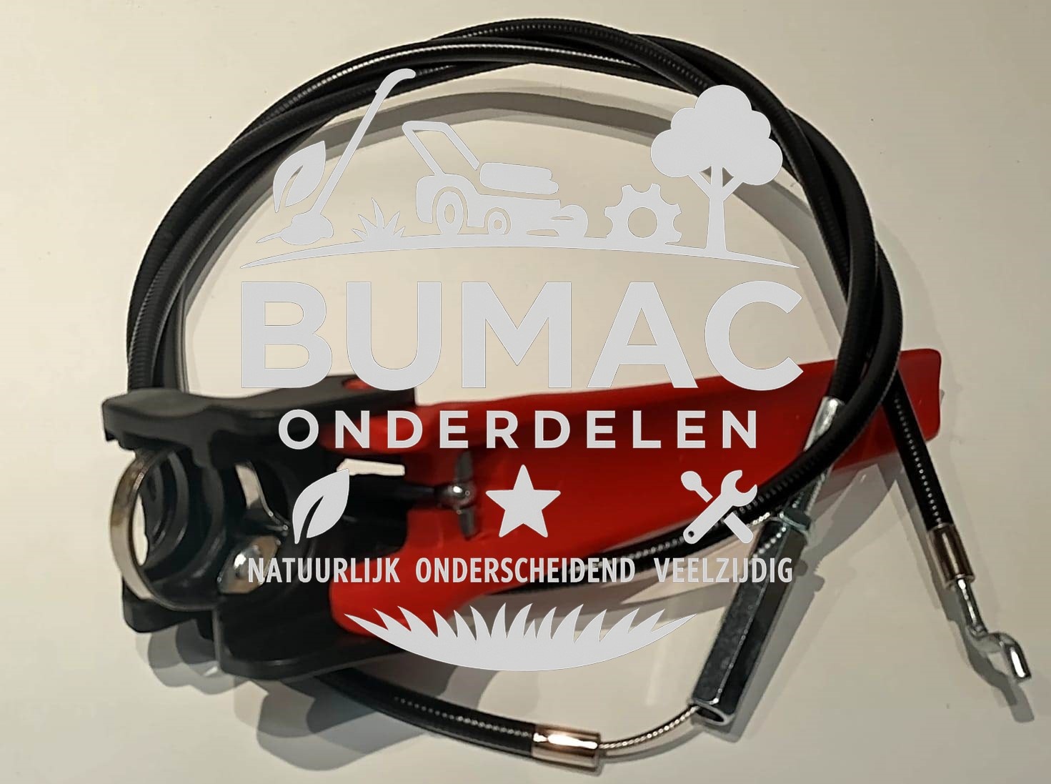 Bowdenkabel / bedieningskabel voor EMAK Easysweep 80, Limpar 72 en Iseki HK veegmachines