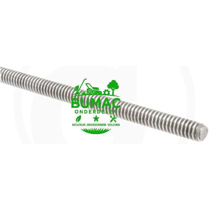 Gegalvaniseerd draadeind TR18 x 1000 mm – trapezium draad, staal klasse 6