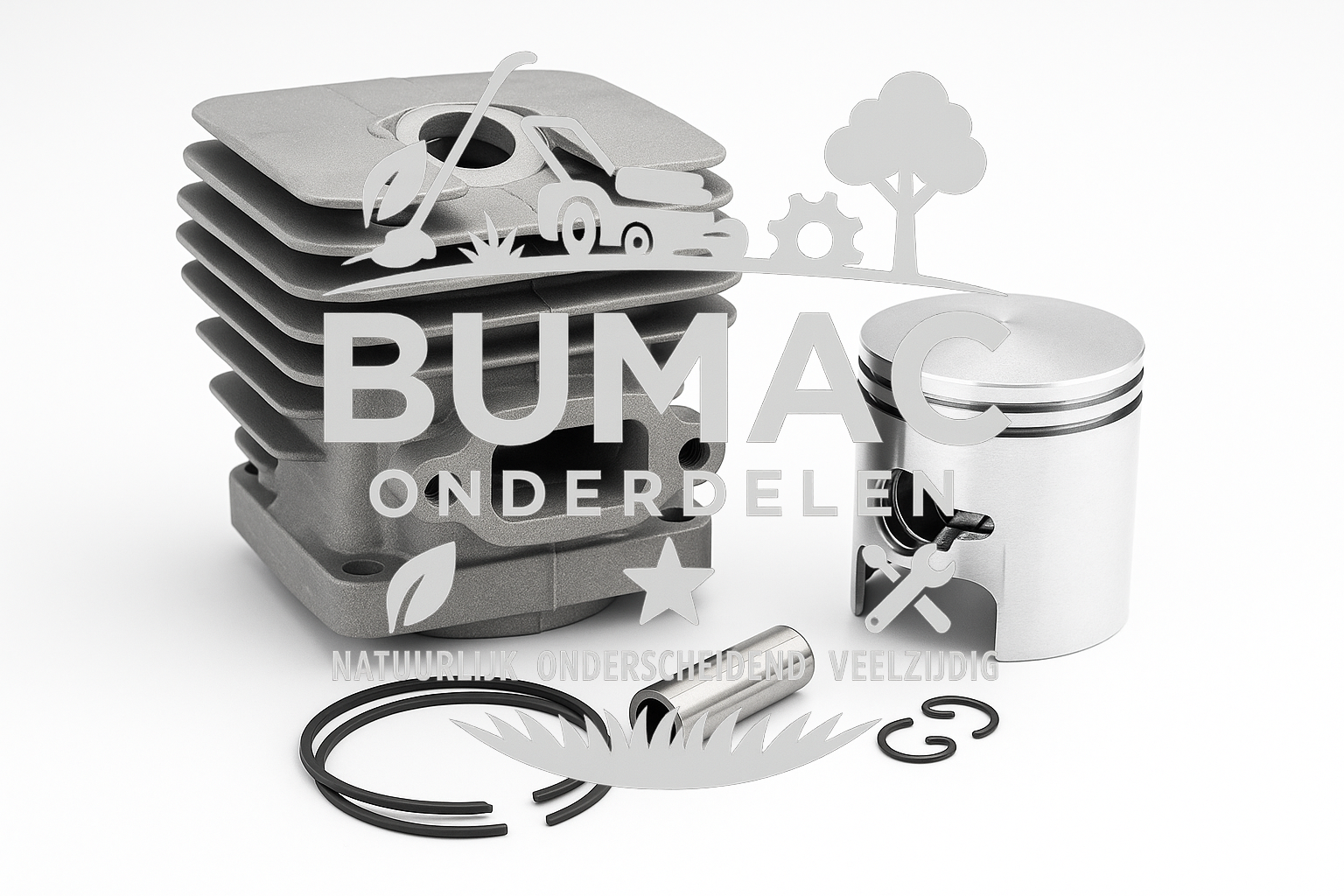 Cilinder-zuiger set geschikt voor Stiga SP 426, Alpina A 426, Castelgarden XSC 426 en Mountfield MC 426 kettingzaag motoronderdelen