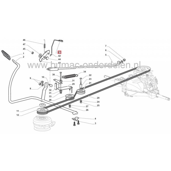 Knop voor Remhendel CASTELGARDEN - STIGA - MOUNTFIELD - ALPINA Zitmaaier - Frontmaaier - Tuintrekker, Knoppen voor Rem Hendels