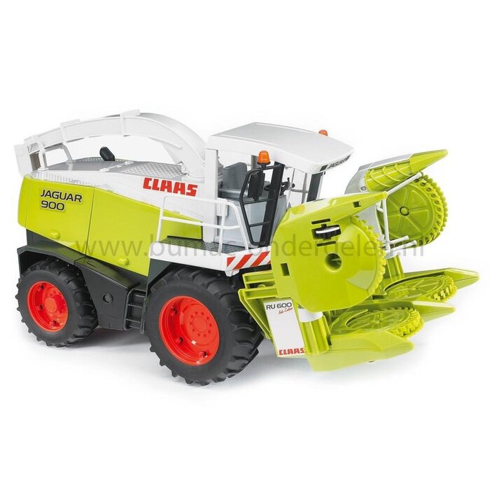 Bruder Claas Jaguar 900 speelgoed hakselaar schaal 1:16 met afneembare maïsbek, verstelbare uitwerpklep, profielbanden en cabine van hoogwaardig kunststof, onderdeel