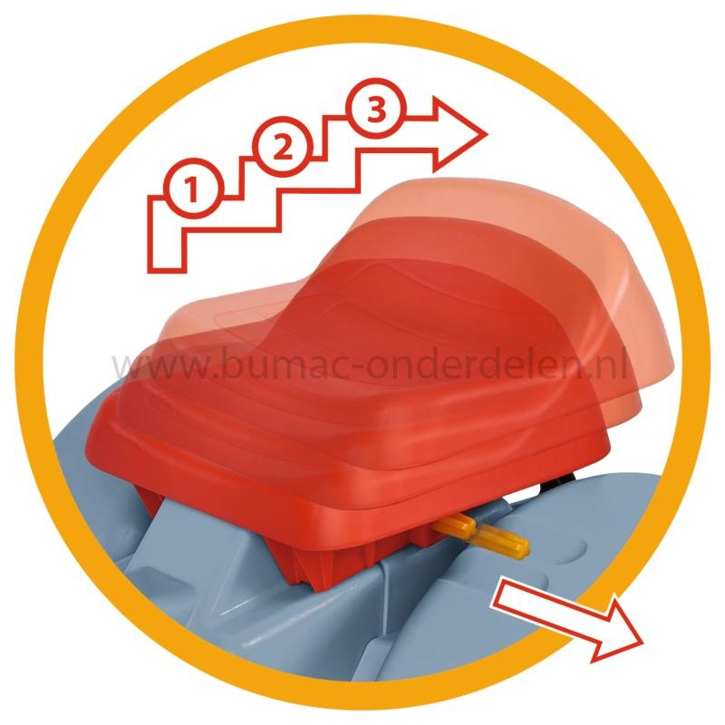 BIG Traptrekker Eicher Diesel ED16, kindertraptractor met kettingaandrijving en verstelbare zitting in 3 standen, draagvermogen tot 50 kg, speelgoed tractor voor kinderen vanaf 3 jaar, onderdeel