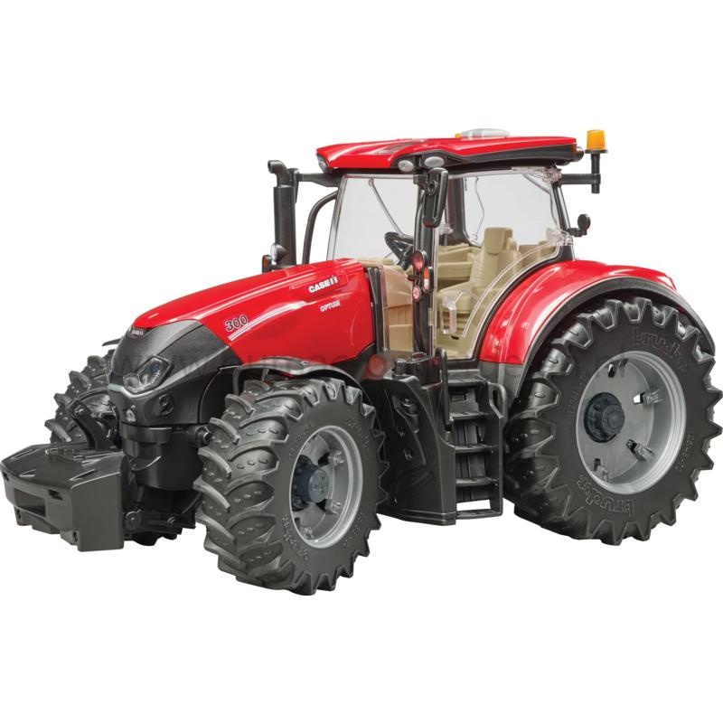 Bruder Case IH Optum 300 CVX speelgoed tractor schaal 1:16, tractor met cabine, stuurbare vooras, motorkap die open kan, afneembare wielen en achterkoppeling, onderdeel