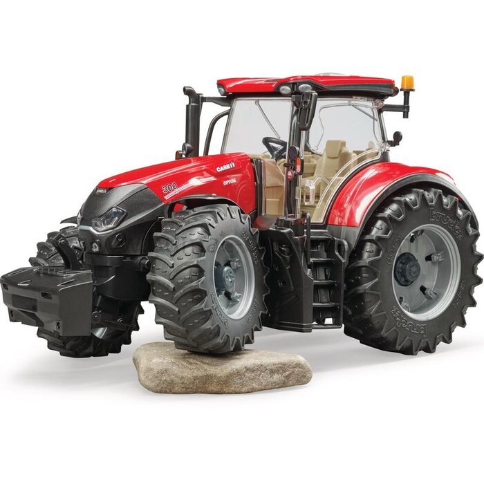Bruder Case IH Optum 300 CVX speelgoed tractor schaal 1:16, tractor met cabine, stuurbare vooras, motorkap die open kan, afneembare wielen en achterkoppeling, onderdeel