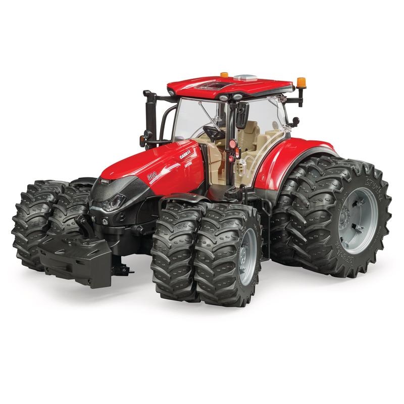 Bruder Case IH Optum 300 CVX speelgoed tractor schaal 1:16, tractor met cabine, stuurbare vooras, motorkap die open kan, afneembare wielen en achterkoppeling, onderdeel