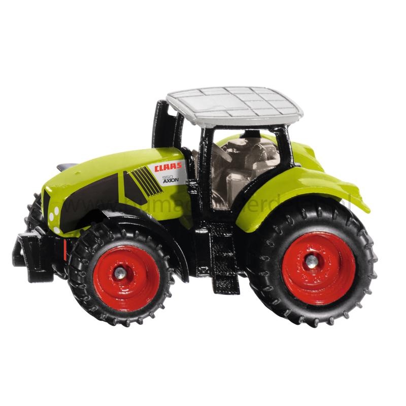 Siku CLAAS Axion 950 speelgoed tractor schaal 1:87, speelgoed boerderij tractor met rubberen banden, koppeling voor aanhanger, miniatuur landbouw tractor onderdeel