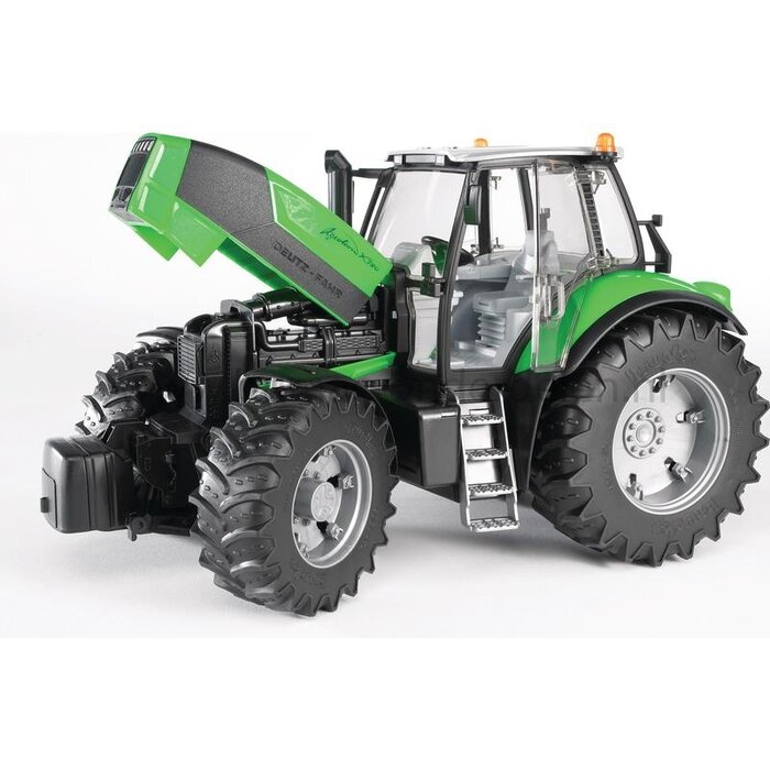 Bruder Deutz Agrotron X720 speelgoed tractor schaal 1:16, met deuren die open kunnen, afneembaar frontgewicht, pendelvooras, trekhaak en stuurfunctie via cabinedak, Bruder tractor speelgoed, onderdeel