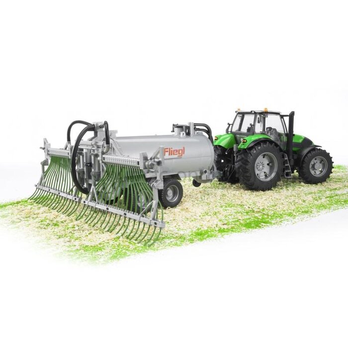 Bruder Deutz Agrotron X720 speelgoed tractor schaal 1:16, met deuren die open kunnen, afneembaar frontgewicht, pendelvooras, trekhaak en stuurfunctie via cabinedak, Bruder tractor speelgoed, onderdeel