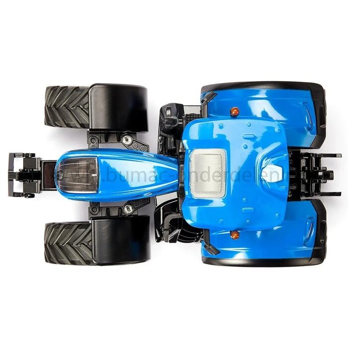 Siku New Holland T7.315 HD speelgoed tractor schaal 1:32, tractor met cabine, fusee-besturing, rubberen banden, frontgewicht en aanhangerkoppeling, onderdeel