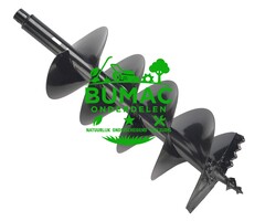 Grondboor 10 inch (25,40 cm) met dubbele winding, Ø 20 mm aansluiting, onderdeel