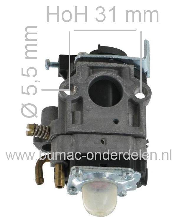 Membraan Carburateur voor Alko, Solo, Brill Bosmaaier, Bladblazer, Heggenschaar, Kettingzaag Carburator voor  GTM GTE63, GTB6000, Stihl, Husqvarna, Jonsered, Partner, Dolmar, Hitachi, Makita, Tanaka, Texas, Echo, Lazer, Viking, Stiga, MTD, Wolf