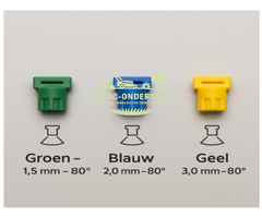 3-delige sproeidoppen set met O-ring voor universele spuitlansen, onderdeel