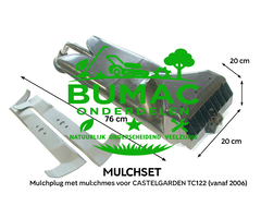 Mulchset – Mulchplug met Mulchmes voor Castelgarden TC122 (vanaf 2006) – Onderdeel