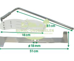 Mulchset – Mulchplug met Mulchmes voor Castelgarden TC72 zitmaaier, onderdeel