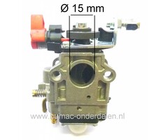 Carburateur voor OleoMac Bosmaaier Model 735 - 755, Oleo Mac Membraan Carburateur met Primer en Choke Functie