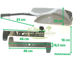 Mulchset 92 cm voor Castelgarden TC92 – Mulchplug & Mulchmes – Onderdeel