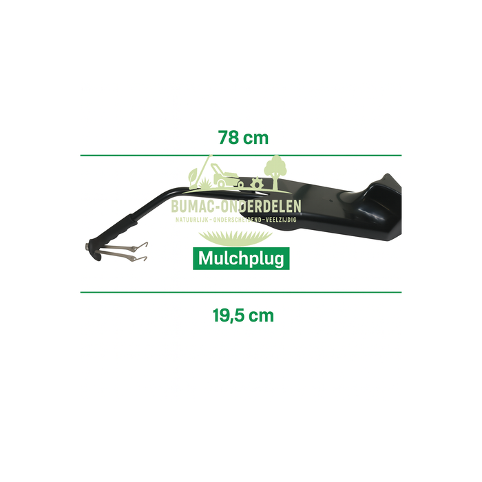Mulchset 102 cm – Compleet met Mulchplug en Mulchmessen – Geschikt voor Castelgarden TC102 en Vergelijkbare Zitmaaiers – Onderdeel voor Maaidek – Duurzame Grasverwerking en Mulchresultaat