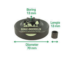 Kettingtandwiel Vast .325 – 7 Tanden – Echo & Shindaiwa Kettingzagen – Onderdeel