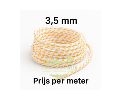 Starterkoord Versterkt 3,5 mm, Per Meter Verkoop, 16-voudig Polyamide Gevlochten Koord voor Repeteerstarter, Handstarter Onderdeel