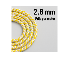 Starterkoord Versterkt 2,8 mm, Per Meter Verkoop, 16-voudig Polyamide Gevlochten Starttouw voor Repeteerstarter en Handstarter Onderdeel