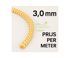 Starterkoord Versterkt 3,0 mm, Per Meter Verkoop, 16-voudig Polyamide Gevlochten Starttouw voor Repeteerstarter en Handstarter Onderdeel