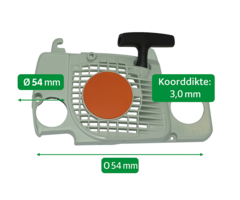 Stihl Handstarter compleet voor Stihl MS170, MS180, MS181 kettingzaag, trekstarter onderdeel