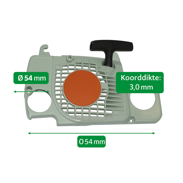Stihl Handstarter compleet met startkoord en greep voor Stihl MS170, MS180, MS181 kettingzagen, startmechanisme voor kettingzaag, onderdeel