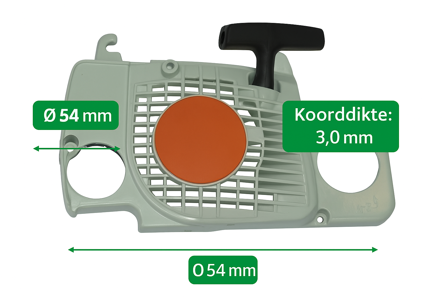 Stihl Handstarter compleet met startkoord en greep voor Stihl MS170, MS180, MS181 kettingzagen, startmechanisme voor kettingzaag, onderdeel