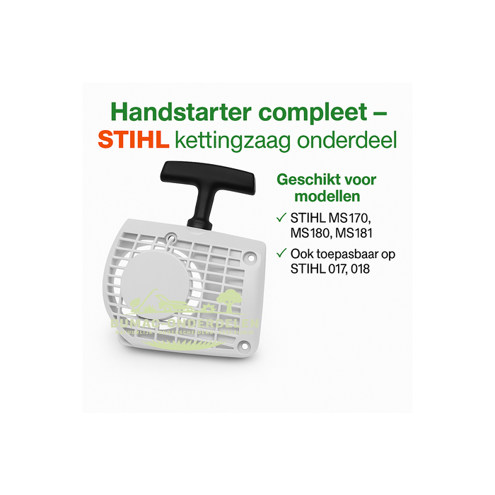 Stihl Handstarter compleet met startkoord en greep voor Stihl MS170, MS180, MS181 kettingzagen, startmechanisme voor kettingzaag, onderdeel