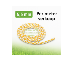 Starterkoord Versterkt 5,0 mm, Per Meter Verkoop, 16-voudig Polyamide Gevlochten Starttouw voor Repeteerstarter en Handstarter Onderdeel