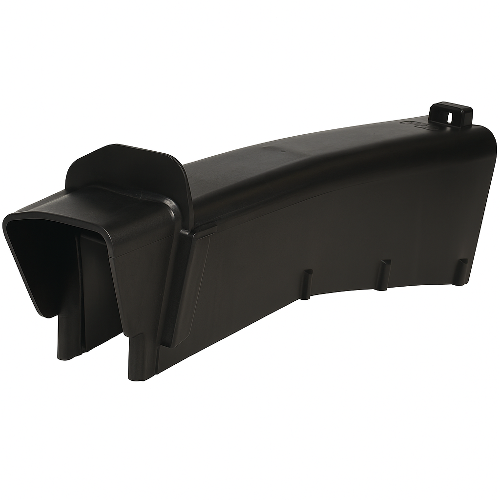 Deflector Castelgarden F72, onderdeel voor achteruitworp maaidek, geschikt voor Stiga F72 zitmaaier, originele uitvoering, grasgeleider voor zitmaaier