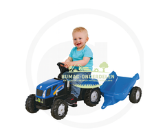 Rolly Toys rollyKid New Holland T7040 stoere kindertractor met aanhanger, speelgoed traptractor 2,5+ jaar, onderdeel