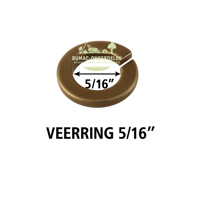 Veerring / borgveer / sluitring 5/16” onderdeel voor MTD GL 12.5-76T, GL 13.5-92 H/T, GL 15.5-105 H, Yard-Man AE 5155, HE 5160 K, HN 5180 K, Wolf-Garten A 92.130 H/T, A 107.170 H, Bolens BL 125/96 H, BL 175/105 H en White Outdoor WO 13.5/92 H, WO 17.5/107