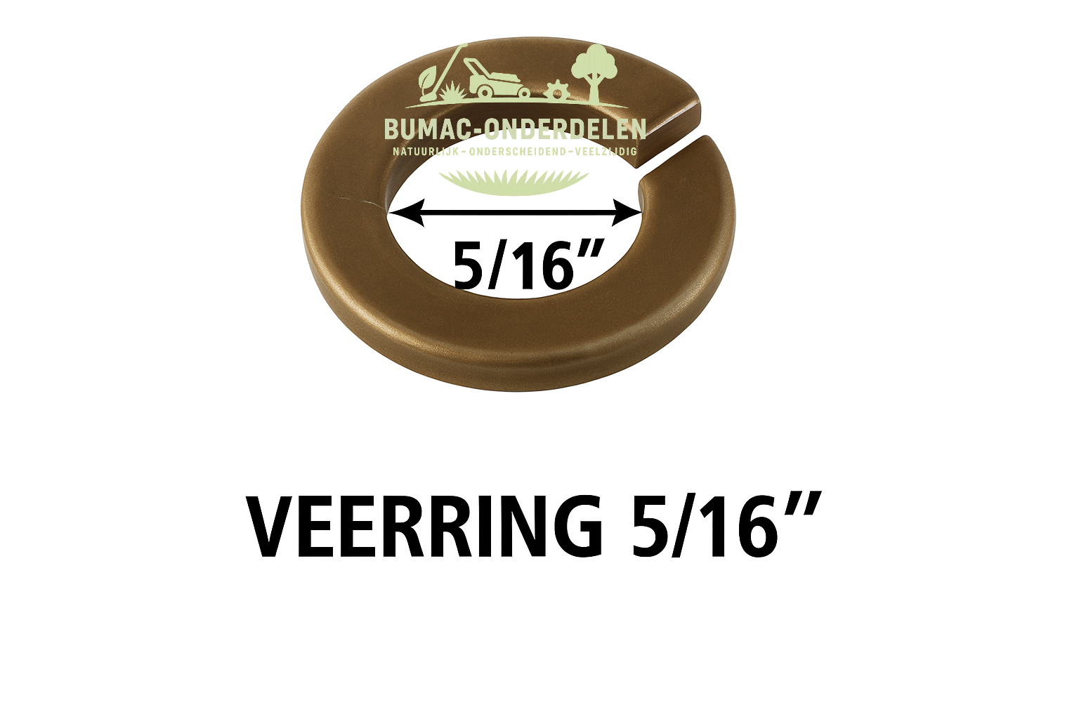 Veerring / borgveer / sluitring 5/16” onderdeel voor MTD GL 12.5-76T, GL 13.5-92 H/T, GL 15.5-105 H, Yard-Man AE 5155, HE 5160 K, HN 5180 K, Wolf-Garten A 92.130 H/T, A 107.170 H, Bolens BL 125/96 H, BL 175/105 H en White Outdoor WO 13.5/92 H, WO 17.5/107