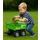 Rolly Toys rollyMega Trailer speelgoedaanhanger met driezijdige kiepfunctie, tandemas en stevige laadbak in Deutz groen, geschikt voor Rolly Toys traptractors, onderdeel