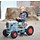 BIG Traptrekker Eicher Diesel ED16, kindertraptractor met kettingaandrijving en verstelbare zitting in 3 standen, draagvermogen tot 50 kg, speelgoed tractor voor kinderen vanaf 3 jaar, onderdeel