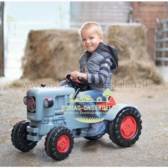 BIG Traptrekker Eicher Diesel ED16, kindertraptractor met kettingaandrijving en verstelbare zitting in 3 standen, draagvermogen tot 50 kg, speelgoed tractor voor kinderen vanaf 3 jaar, onderdeel