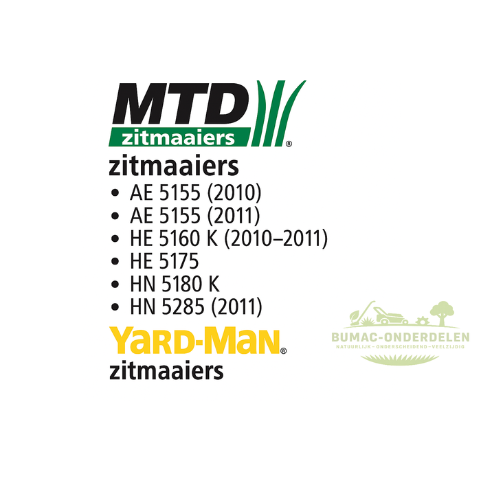 Veerring / borgveer / sluitring 5/16” onderdeel voor MTD GL 12.5-76T, GL 13.5-92 H/T, GL 15.5-105 H, Yard-Man AE 5155, HE 5160 K, HN 5180 K, Wolf-Garten A 92.130 H/T, A 107.170 H, Bolens BL 125/96 H, BL 175/105 H en White Outdoor WO 13.5/92 H, WO 17.5/107