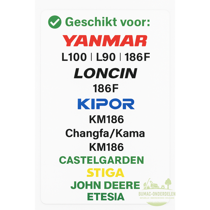 Yanmar rubber cushion brandstoftanksteunrubber geschikt voor L100, L90, L70 dieselmotoren en toepasbaar op Loncin, Kipor, Changfa, Kama, Robin en 170F/178F/186F motoren, onderdeel