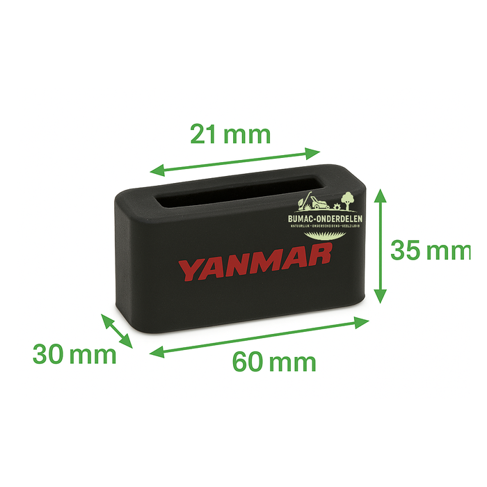 Yanmar rubber cushion brandstoftanksteunrubber geschikt voor L100, L90, L70 dieselmotoren en toepasbaar op Loncin, Kipor, Changfa, Kama, Robin en 170F/178F/186F motoren, onderdeel