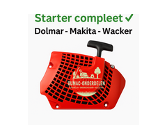 Starter compleet voor Dolmar PC7314, Makita DPC7301, Wacker BTS930, onderdeel voor bandenzaag, motorslijper, doorslijper, motordoorslijper, betonzaag, stenenzaag  Lange titel