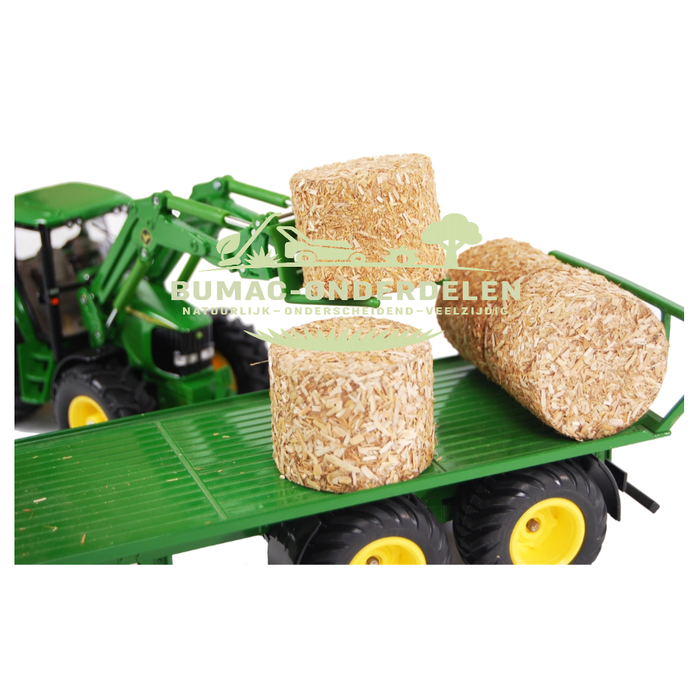 Kids Globe Ronde balen set van 4 stuks, Speelgoed hooibalen schaal 1:32 voor speelgoed boerderij, tractor, aanhanger en landbouwmachines, realistisch onderdeel Kids Globe Farming