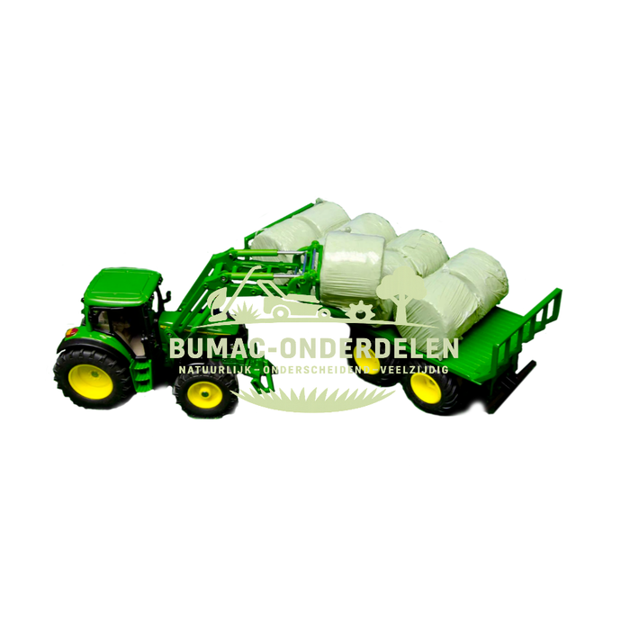 Kids Globe Ronde Silagebalen set van 4 stuks schaal 1:32, Speelgoedonderdeel voor boerderij speelgoed, geschikt voor Siku, Bruder en Kids Globe tractoren en machines