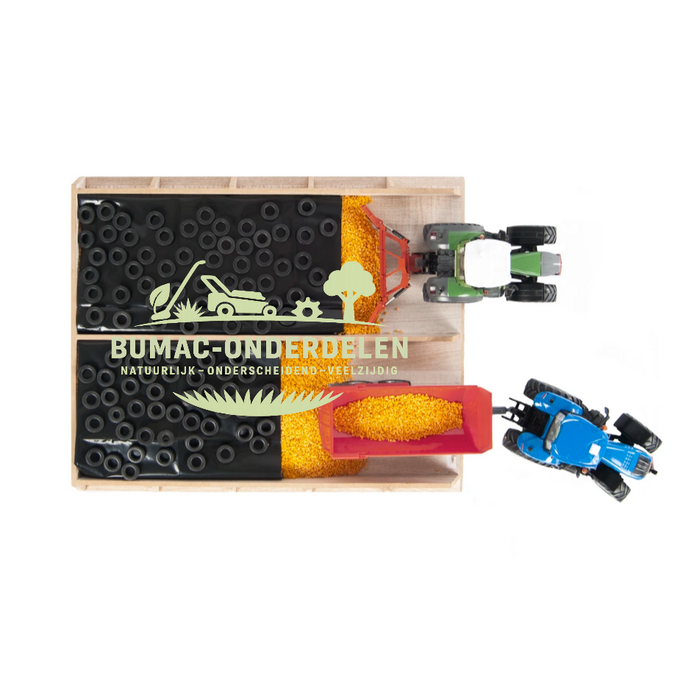 Kids Globe Houten Silo schaal 1:32, Speelgoedonderdeel voor boerderij speelgoed, geschikt voor Siku, Bruder en Kids Globe tractoren en aanhangers