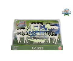 Kids Globe kalfjes zwart/wit 6 stuks 1:32 speelgoedonderdeel