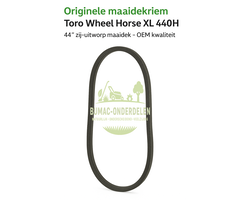 Toro Originele maaidekriem voor Toro Wheel Horse XL 440H zitmaaier, 44 inch zij-uitworp maaidek, onderdeel